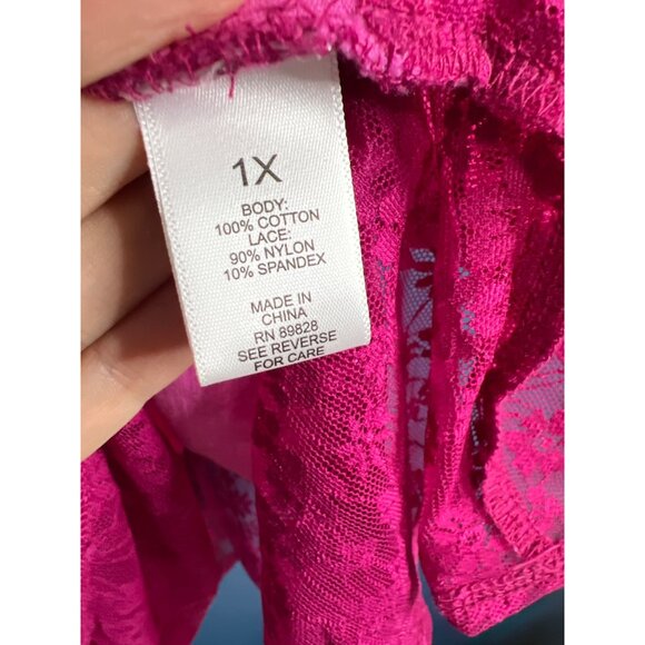 3-Pack Womens Tops Size 1X Short Sleeve & 3/4 Sleeve Lace Trim & Pockets - Picture 15 of 16